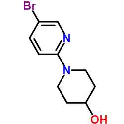 1-(5-溴-2-吡啶)-4-羟基哌啶结构式