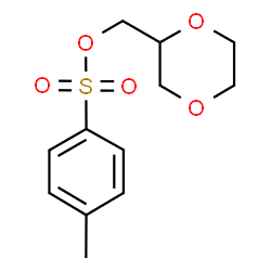 (1, 4-二氧己环-2-基)甲基4-甲基苯磺酸酯结构式