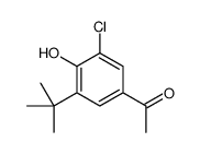1-(3-tert-butyl-5-chloro-4-hydroxyphenyl)ethanone Structure
