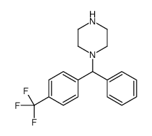 1-[phenyl-[4-(trifluoromethyl)phenyl]methyl]piperazine结构式