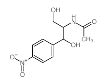 Acetamide,N-[2-hydroxy-1-(hydroxymethyl)-2-(4-nitrophenyl)ethyl]- Structure