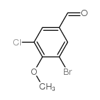 3-溴-5-氯-4-甲氧基苯(甲)醛结构式
