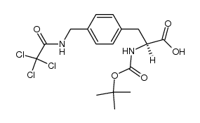L-N-Boc-4-[(trichloroacetamide)methyl]phenylalanine结构式