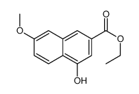 ethyl 4-hydroxy-7-methoxynaphthalene-2-carboxylate Structure