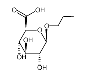 Propyl b-D-glucuronide structure