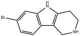 7-Bromo-2,3,4,5-tetrahydro-1H-pyrido[4,3-b]indole Structure