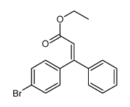 ethyl 3-(4-bromophenyl)-3-phenylprop-2-enoate结构式