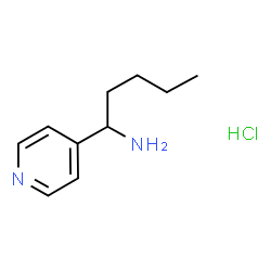 1-(吡啶-4-基)戊-1-胺盐酸盐结构式
