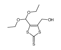 4-(diethoxymethyl)-5-(hydroxymethyl)-1,3-dithiole-2-thione Structure