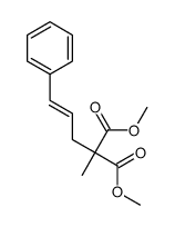 dimethyl 2-methyl-2-(3-phenylprop-2-enyl)propanedioate结构式