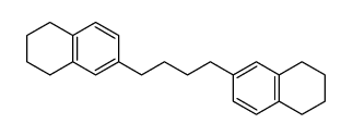 6-[4-(5,6,7,8-tetrahydronaphthalen-2-yl)butyl]-1,2,3,4-tetrahydronaphthalene结构式