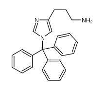 3-(1-三苯甲基-1H-咪唑-4-基)-正丙胺结构式
