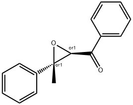 rel-Phenyl(3β*-phenyl-3-methyloxirane-2α*-yl) ketone结构式