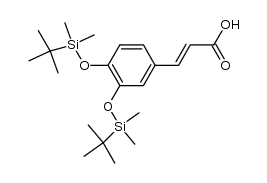 3,4-bis(O-tert-butyldimethylsilyl)caffeic acid Structure
