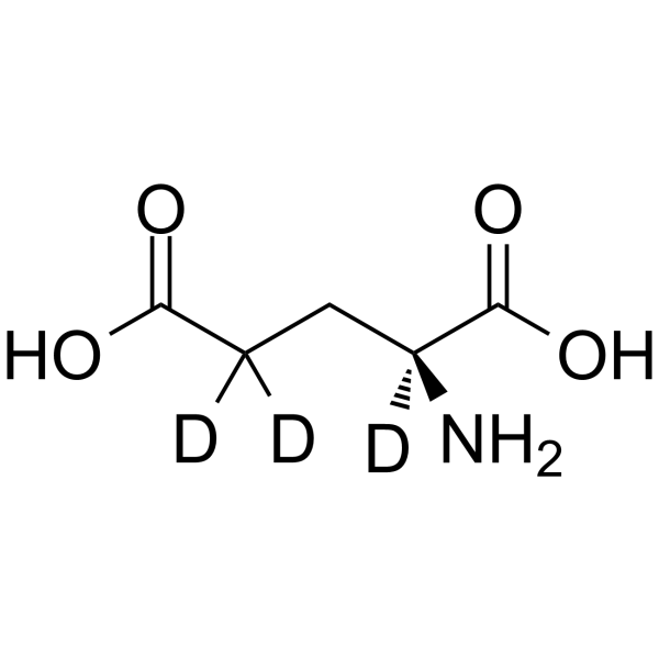 L-谷氨酸 d3结构式