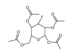 1,2,4,6-四-o-乙酰基-3-脱氧-3-氟-alpha-d-吡喃葡萄糖结构式