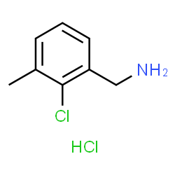 2-氯-3-甲基苄胺盐酸盐结构式