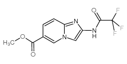 2-(2,2,2-三氟-乙酰基氨基)-咪唑并[1,2-a]吡啶-6-羧酸甲酯结构式