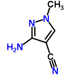 1-甲基-3-氨基-4-氰基吡唑结构式