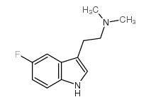 5-氟-N,N-二甲基色胺结构式