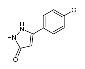 5-(4-chlorophenyl)-1,2-dihydro-3H-pyrazol-3-one结构式