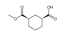 (1R,3S)-环己烷二羧酸单甲酯结构式