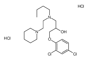 1-[butyl(2-piperidin-1-ylethyl)amino]-3-(2,4-dichlorophenoxy)propan-2-ol,dihydrochloride结构式