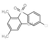 Benzene,2-[(4-chlorophenyl)sulfonyl]-1,3,5-trimethyl- structure