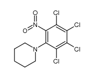 1-(2,3,4,5-tetrachloro-6-nitro-phenyl)-piperidine结构式