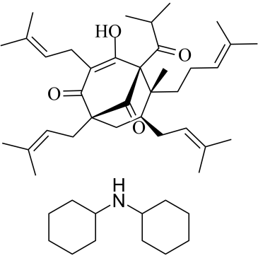Hyperforin dicyclohexylammonium salt结构式