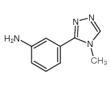 3-(4-甲基-4H-1,2,4-三唑-3-基)苯胺结构式