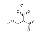 2-methoxy-1,1-dinitro-ethane, potassium salt Structure