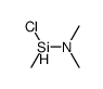 Methylchloro(dimethylamino)silane Structure