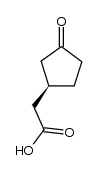 3-(hydroxycarbonylmethyl)cyclopentan-1-one结构式