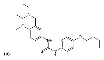 1-(4-butoxyphenyl)-3-[3-(diethylaminomethyl)-4-methoxyphenyl]thiourea,hydrochloride Structure