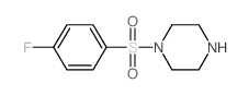 1-[(4-FLUOROPHENYL)SULFONYL]PIPERAZINE Structure