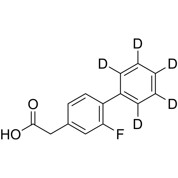 (2-Fluoro-4-biphenyl)acetic acid-d5结构式