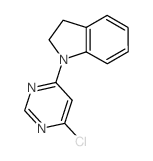 4-氯-6-(吲哚啉-1-基)嘧啶结构式