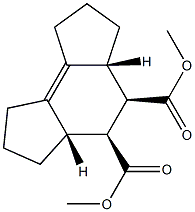 1,2,3,3aα,4β,5β,5aα,6,7,8-Decahydro-as-indacene-4,5-dicarboxylic acid dimethyl ester Structure