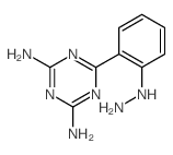1,3,5-Triazine-2,4-diamine,6-(2-hydrazinylphenyl)- Structure