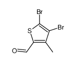 4,5-dibromo-3-methylthiophene-2-carbaldehyde Structure