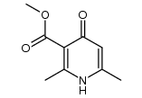 methyl 1,4-dihydro-2,6-dimethyl-4-oxopyridine-3-carboxylate结构式
