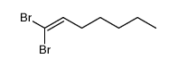 1,1-dibromohept-1-ene结构式