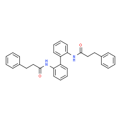 N,N'-2,2'-Biphenyldiylbis(3-phenylpropanamide) structure
