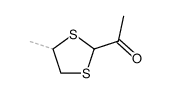 Ethanone, 1-(4-methyl-1,3-dithiolan-2-yl)- (9CI)结构式