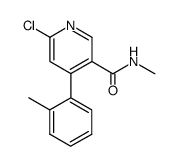 6-CHLORO-N-METHYL-4-O-TOLYL-NICOTINAMIDE结构式