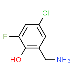 Phenol,2-(aminomethyl)-4-chloro-6-fluoro- Structure