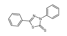 2,4-diphenyl-Δ2-1,2,4-thiadiazoline-5-thione Structure