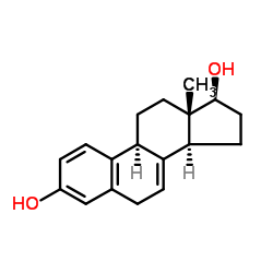 雌甾-1,3,5(10),7-四烯-3,17β-二醇结构式