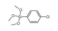 p-Chlorophenyl Trimethoxysilane Structure